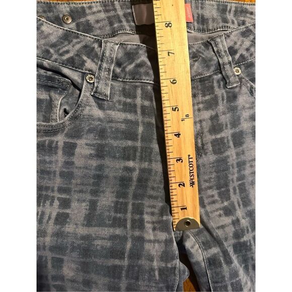 Cabi womens stretch gray plaid skinny jeans style 3047 Low Rise Size 2 GUC - Picture 7 of 9